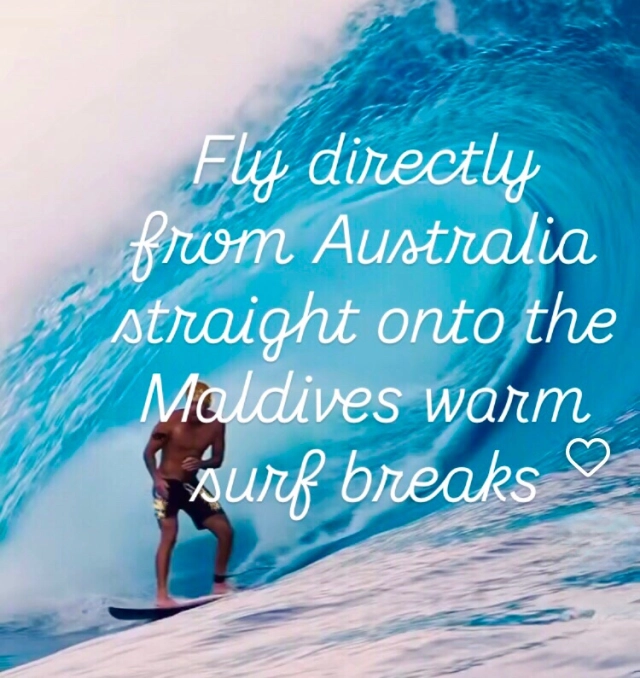 Great news for you ozi surfers 🏄🏻‍♂️ 
Fly directly now from Australia Melbourne to Male Maldives, 1 flight ✈️ you will be on the first surf break within hours !! Start booking your flight and book your surf trip on private luxury yacht 🛥️ Fascination 

Email us for booking 
info@fascinationmaldives.com 

www.fascinationmaldives.com 

#maldives #maldivianairlines #surftrip #australia #australiatomaldives